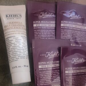 5 For $25 Kiehl's White Cleansing Tube with Purple Treatment Sachets